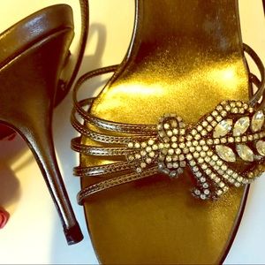 Badgley Mischka Jeweled Heels